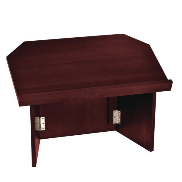 AdirOffice Foldable Tabletop Podium Lectern Speaker Stand, 27 x 16 x 19, Mahogany (I66105MA)