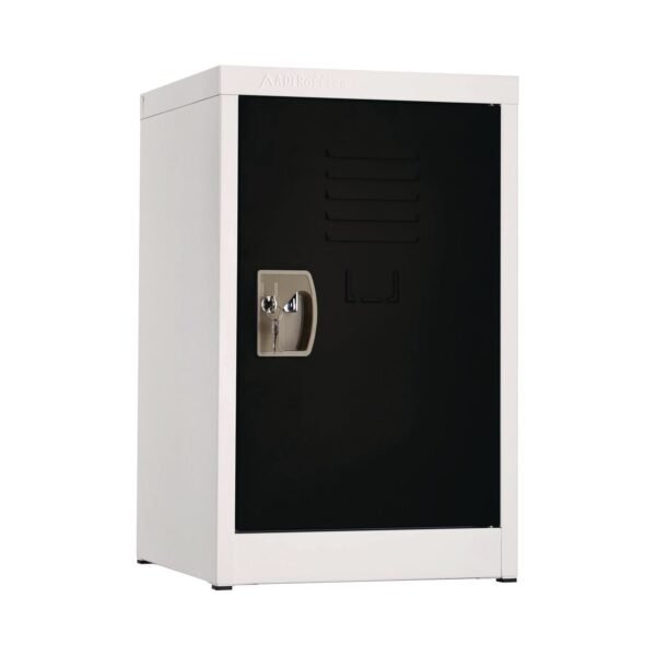 AdirOffice Steel Storage Locker, 1 Compartment, 15 x 15 x 24, Black (I62902BLK)
