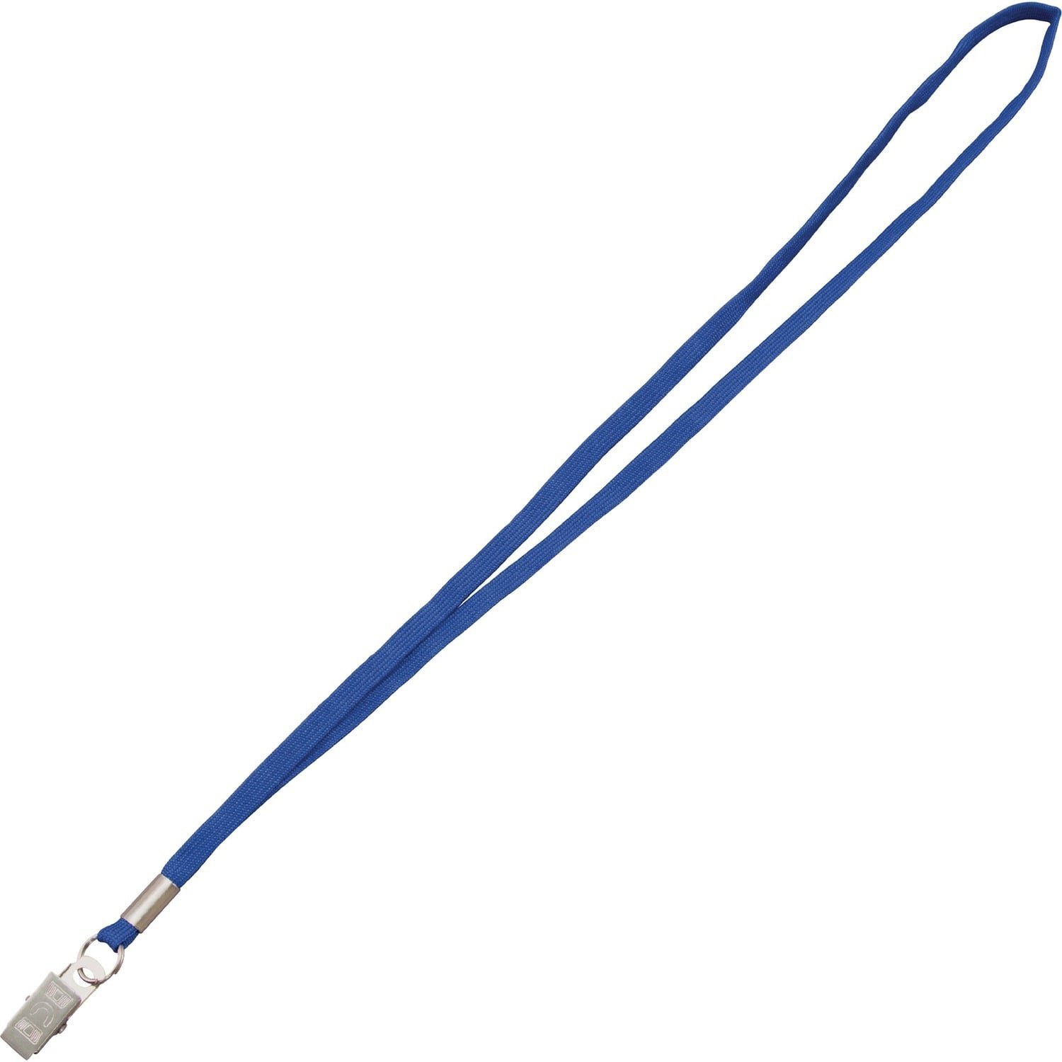 advantus-flat-clip-lanyard-36-length-blue-woven-metal-100-box-97127.jpg