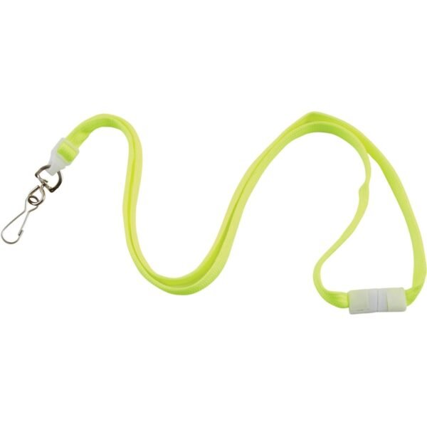Advantus Neon Breakaway Lanyard 0.5" Width x 36" Length - Neon Yellow - 12 / Pack (97589)
