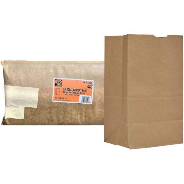 AJM No. 25 Natural-Kraft Paper Bags (SQ40NP5C25)