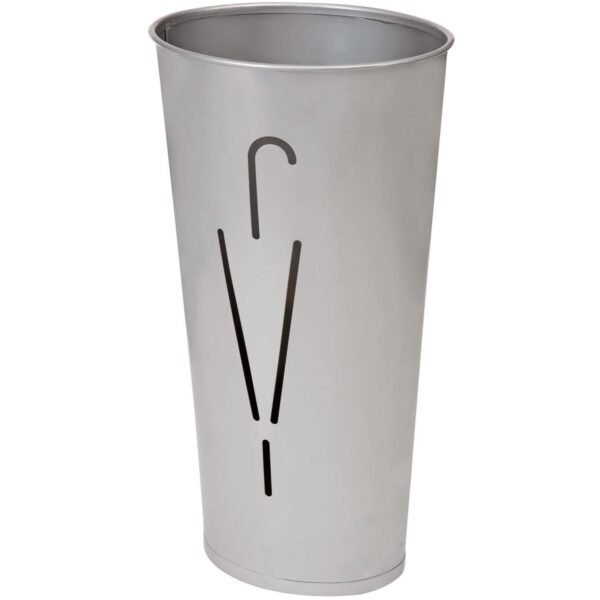 Alba Umbrella Holder 12.2" Height x 10.2" Width x 10.2" Depth - Steel - Gray - Sturdy - 1 Each (PMRAINYM)