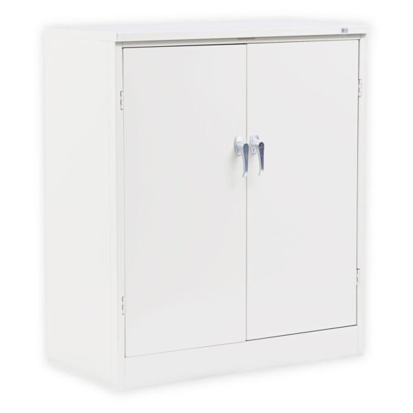 Alera Assembled 42" High Heavy-Duty Welded Storage Cabinet, Two Adjustable Shelves, 36w x 18d, Putty (ALECM4218PY)