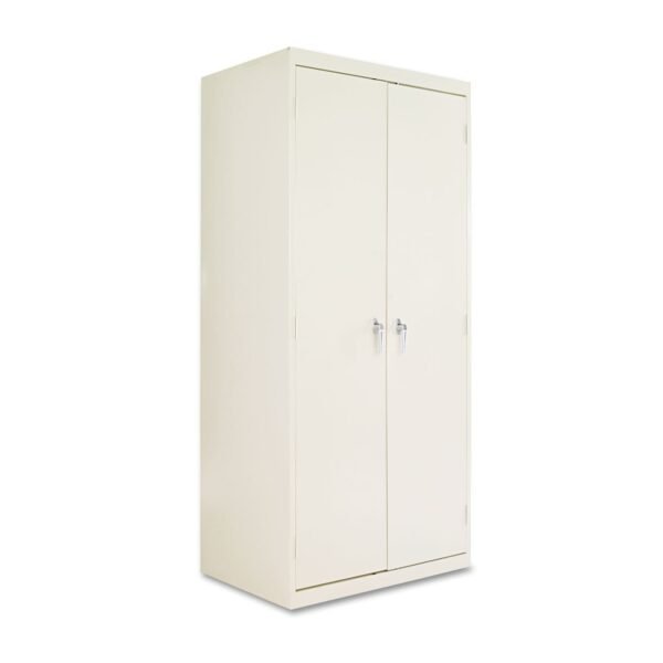 Alera Assembled 78" High Heavy-Duty Welded Storage Cabinet, Four Adjustable Shelves, 36w x 24d, Putty (ALECM7824PY)