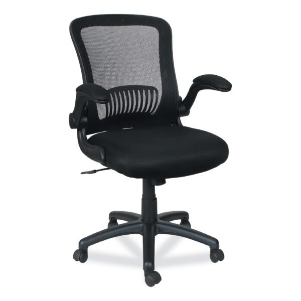Alera EB-E Series Swivel/Tilt Mid-Back Mesh Chair, Supports Up to 275 lb, 18.11" to 22.04" Seat Height, Black (ALEEBE4217)