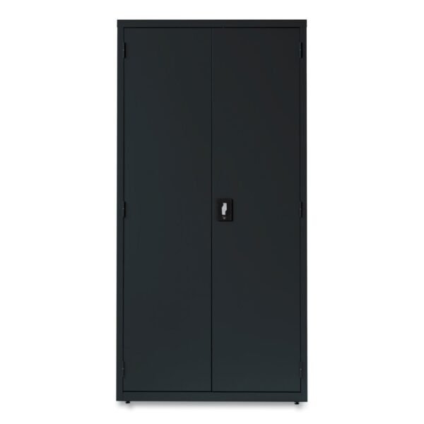 Alera Economy Assembled Storage Cabinets, 5 Shelves, 36" x 18" x 72", Black (ALEHCM7218BK)