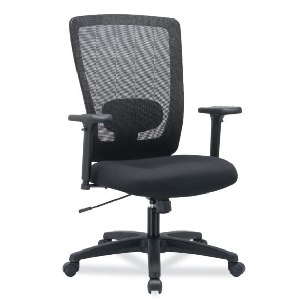 Alera Envy Series Mesh High-Back Swivel/Tilt Chair, Supports Up to 250 lb, 16.88" to 21.5" Seat Height, Black (ALENV41B14)