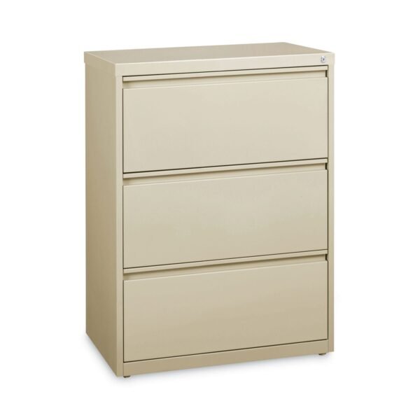 Alera Lateral File, Three Legal/Letter/A4-Size File Drawers, 30" x 18.62" x 40.25", Putty (ALEHLF3041PY)