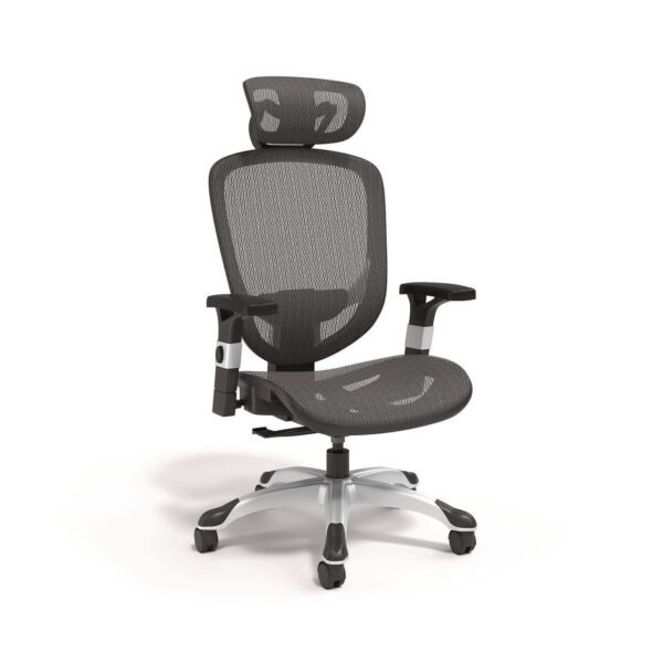 Alera Minerva Ergonomic Mesh Swivel Task Chair, Supports Up to 275 lb, 17.24 to 20.98 Seat Height, Black Seat/Back, Black Base (ALEMV41BME18)