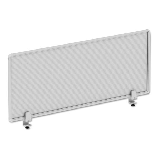 Alera Polycarbonate Privacy Panel, 47w x 0.5d x 18h, Silver/Clear (ALEPP4718)