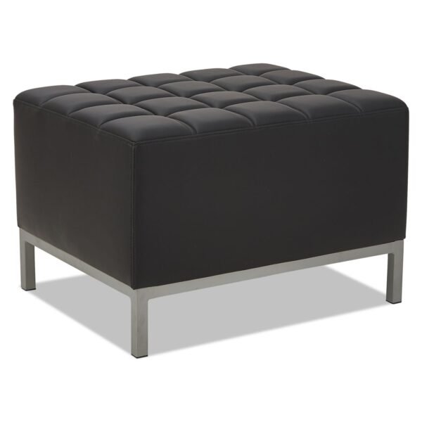 Alera QUB Series Ottoman, 26.38w x 21.5d x 17.5h, Black (ALEQB8216)