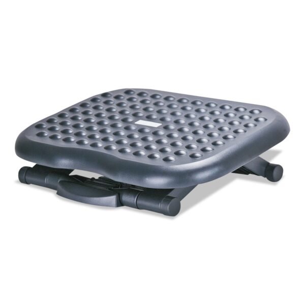 Alera Relaxing Adjustable Footrest, 13.75w x 17.75d x 4.5 to 6.75h, Black (ALEFS212)