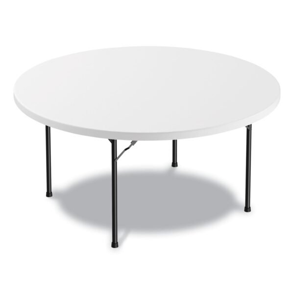 Alera Round Plastic Folding Table, 60" Diameter x 29.25h, White (ALEPT60RW)