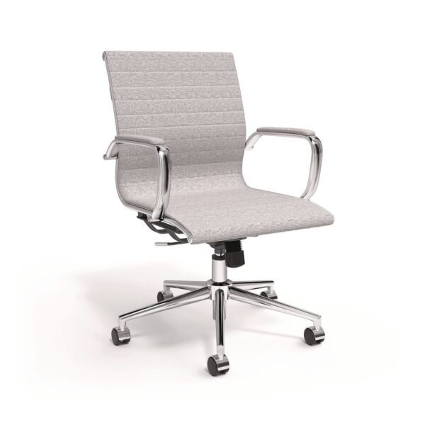 Alera Siskin Fabric Managers Chair, Supports Up to 275 lb, 16.93 to 20.67 Seat Height, Gray Seat, Gray Back, Chrome Base (ALESK4244)