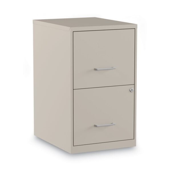 Alera Soho Vertical File Cabinet, 2 Drawers: File/File, Letter, Putty, 14" x 18" x 24.1" (ALESVF1824PY)