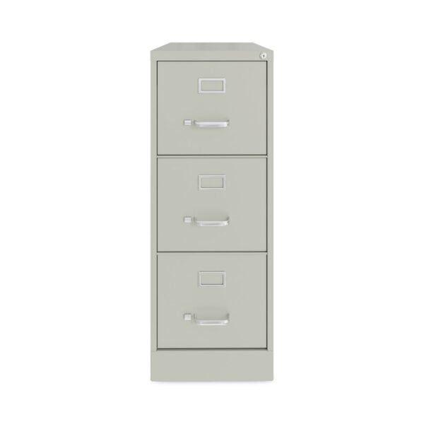 Alera Three-Drawer Economy Vertical File, Letter-Size File Drawers, 15" x 22" x 40.19", Light Gray (ALEHVF1541LG)