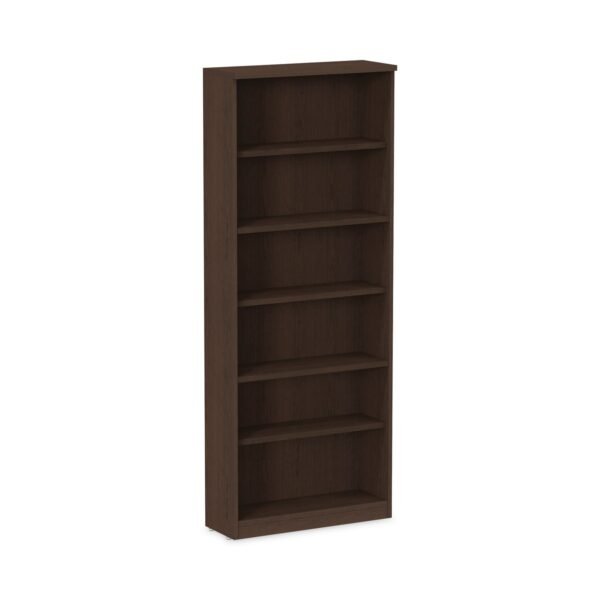 Alera Valencia Series Bookcase, Six-Shelf, 31.75w x 14d x 80.25h, Espresso (ALEVA638232ES)