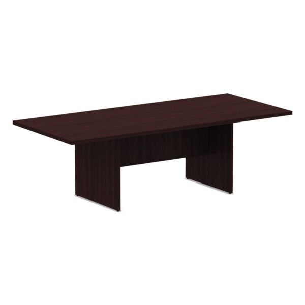 Alera Valencia Series Conference Table, Rectangular, 94.5w x 41.38d x 29.5h, Mahogany (ALEVA719642MY)