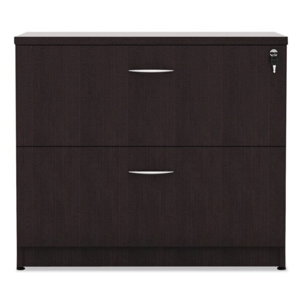 Alera Valencia Series Lateral File, 2 Legal/Letter-Size File Drawers, Espresso, 34" x 22.75" x 29.5" (ALEVA513622ES)