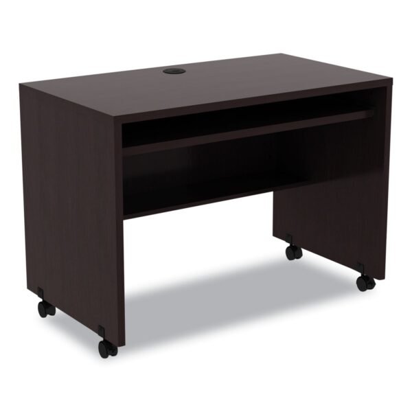 Alera Valencia Series Mobile Workstation Desk, 41.38" x 23.63" x 30", Espresso (ALEVA204224ES)