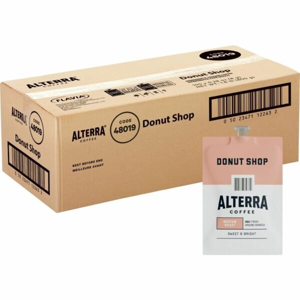 Alterra Freshpack Donut Shop Coffee Compatible with Flavia Aroma, Flavia Barista, FLAVIA Creation 600, Flavia Creation 500, Flavia Creation 200, Flavia Creation 150, Flavia...