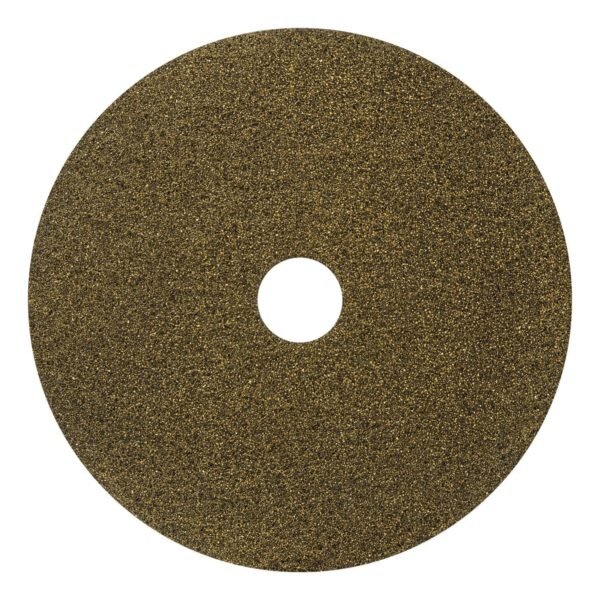 Americo Black Diamond 1500 Grit Diamond Pad, 20" Diameter, Black/Yellow, 2/Carton (442320)