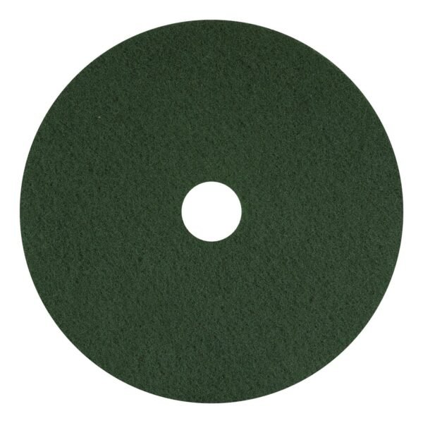 Americo Scrubbing Pads, 12" Diameter, Green, 5/Carton (400312)