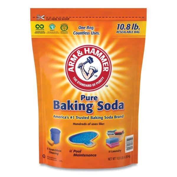 Arm & Hammer Baking Soda, 10.8 lb Resealable Bag (3320000341EA)