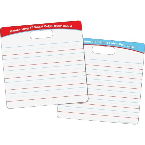 Ashley Handwriting Smart Poly Busy Board 10.8" (0.9 ft) Width x 10.8" (0.9 ft) Height - Poly-coated Cardboard Surface - Square - 1 Each (98011)