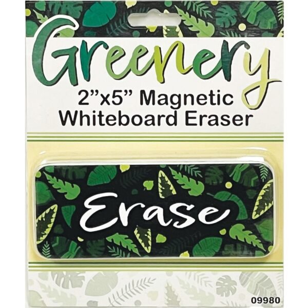 Ashley Magnetic Whiteboard Eraser 2" Width x 5" Length - Magnetic, Durable - Multicolor - Foam, Felt - 1 Each (09980)
