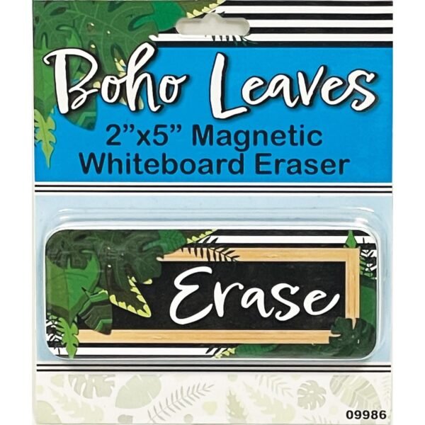 Ashley Magnetic Whiteboard Eraser 2" Width x 5" Length - Magnetic, Durable - Multicolor - Foam, Felt - 1 Each (09986)