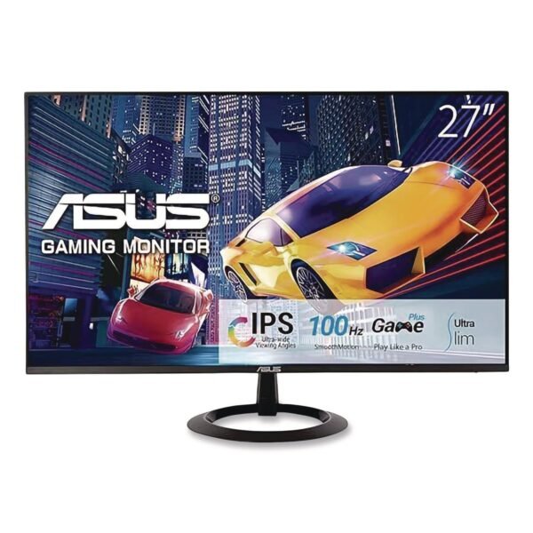 ASUS VZ27EHF LCD Gaming Monitor, 27" Widescreen, IPS Panel, 1920 Pixels x 1080 Pixels (90LM07B0B014)