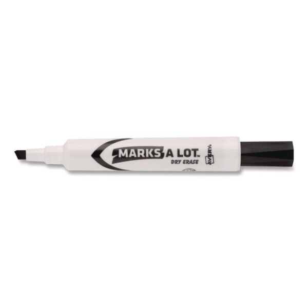 Avery MARKS A LOT Desk-Style Dry Erase Markers, Broad Chisel Tip, Black (24408EA)