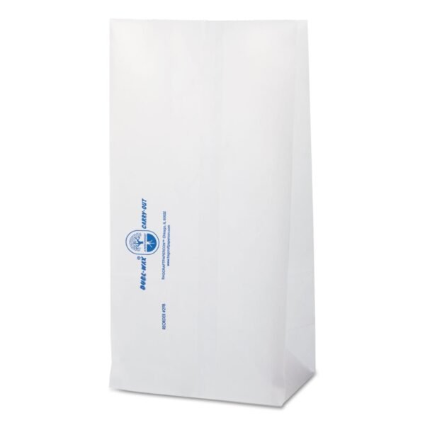 Bagcraft Dubl Wax SOS Bakery Bags, 6.13" x 4" x 12.38", White, 1,000/Carton (300298)