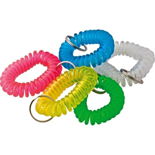 Baumgartens Plastic Wrist Coil Key Chains Assorted - 1 Each (KC7000)