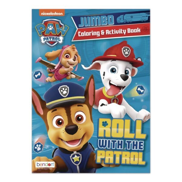 Bendon Nickelodeon Paw Patrol Jumbo Coloring and Activity Book, Ages 3 and Up, 10.75 x 7.75 Sheets, 64 Pages (179051)