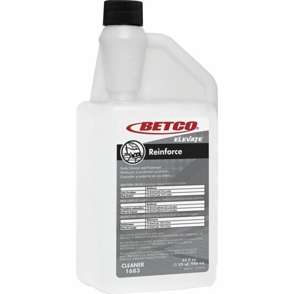 Betco Elevate Reinforce Cleaner, Citrus Scent, 32 Oz, Pack Of 6 Ready-To-Use - 32 fl oz (1 quart) - Citrus Scent - Abrasion Resistant, Scuff Resistant, Scratch Resistant - 6 /...