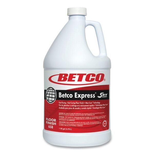 Betco Express Floor Finish with SRT, 1 gal Bottle, 4/Carton (6580400)