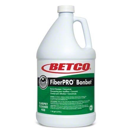 Betco FiberPRO Bonbet Carpet Shampoo, Pleasant Scent, 1 gal Bottle, 4/Carton (4080400)
