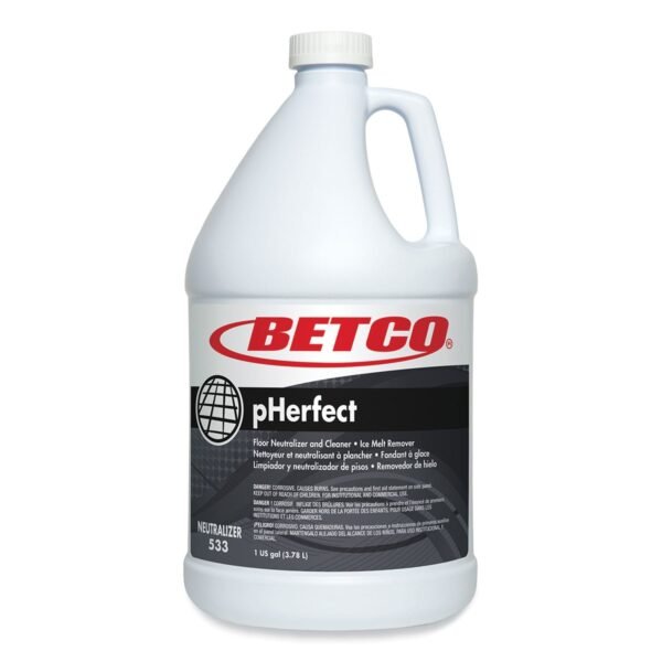 Betco pHerfect Floor Neutralizer and Cleaner, Characteristic Scent, 1 gal Bottle, 4/Carton (5330400)