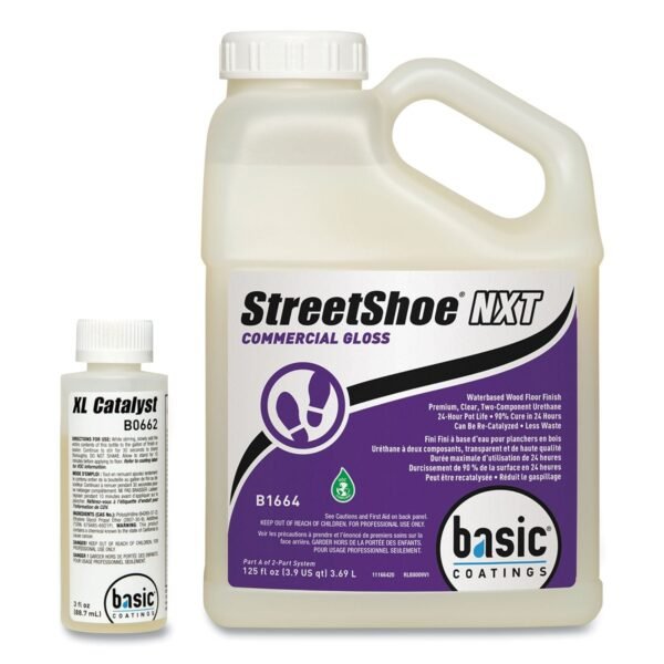 Betco StreetShoe NXT Wood Floor Finish. 1 gal Bottle, 4/Carton (16644312)