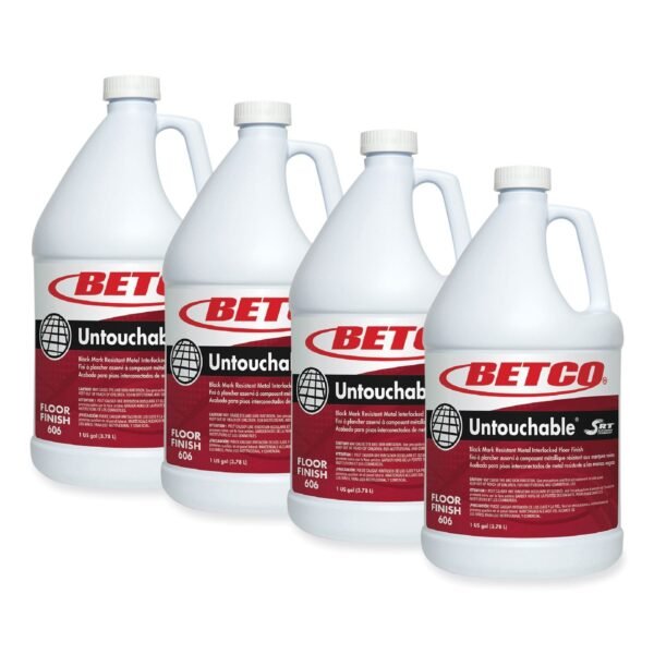 Betco Untouchable Floor Finish with SRT, 1 gal Bottle, 4/Carton (6060400)