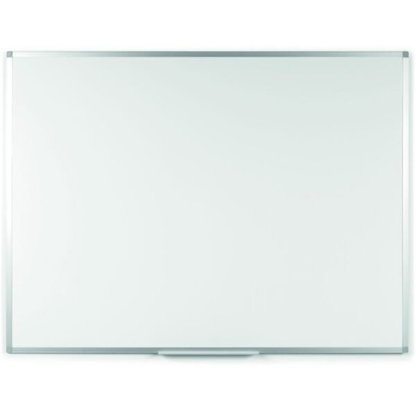 Bi-silque Ayda Steel Dry Erase Board 24" (2 ft) Width x 18" (1.5 ft) Height - White Steel Surface - Aluminum Frame - Rectangle - Horizontal/Vertical - Magnetic - 1 Each...