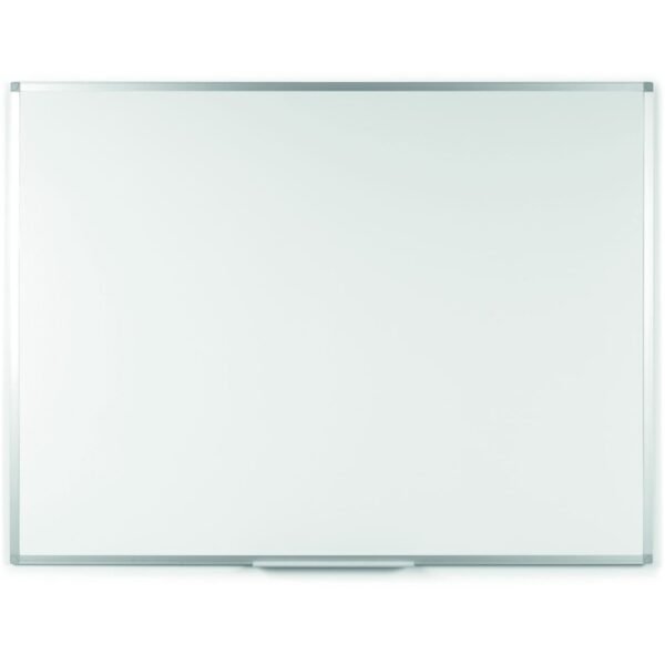 Bi-silque Ayda Steel Dry Erase Board 36" (3 ft) Width x 24" (2 ft) Height - White Steel Surface - Aluminum Frame - Rectangle - Horizontal/Vertical - Magnetic - 1 Each (MA03759214)