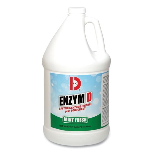 Big-D Enzym D Digester Deodorant, Mint, 1 gal, Bottle, 4/Carton (1504)