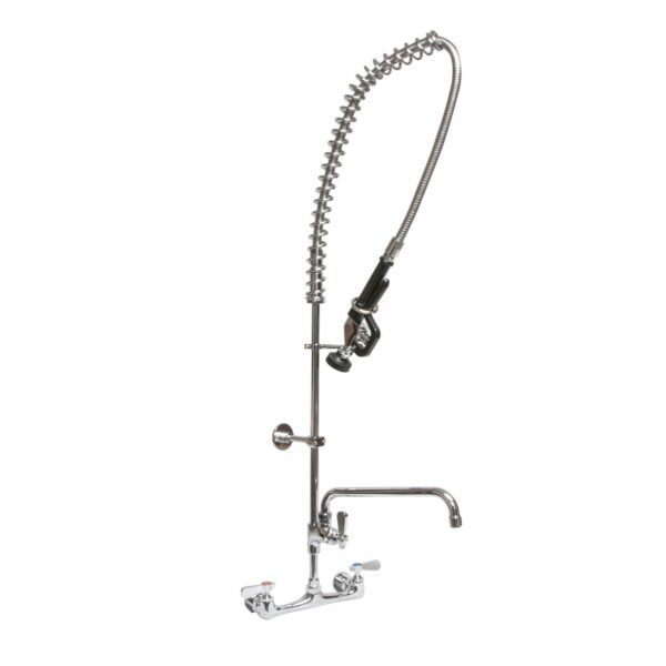 BK Resources WorkForce Prerinse Add-A-Faucet, 4.62" Height/12" Reach, Chrome (VSMPRAF12M)