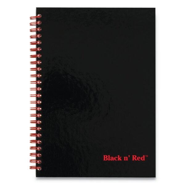 Black n' Red Hardcover Twinwire Notebooks, SCRIBZEE Compatible, 1-Subject, Wide/Legal Rule, Black Cover, (70) 9.88 x 6.88 Sheets (400110532)