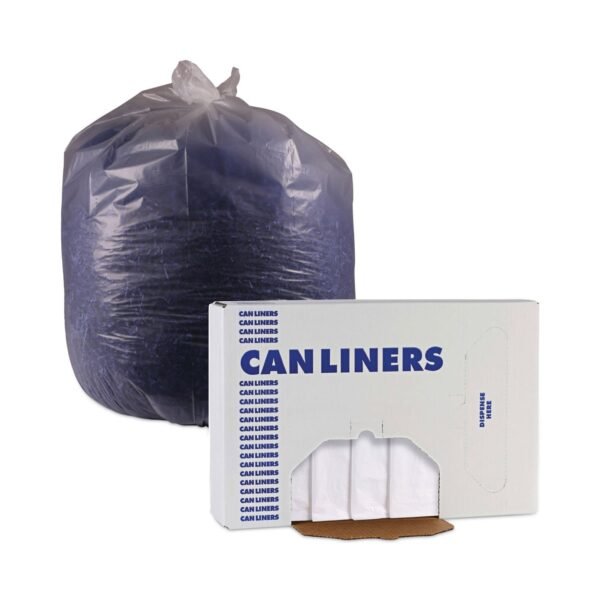 Boardwalk® 60 Gallon Natural Can Liners, 13 mic, 38 x 60, 200 Liners (BWKH3860H)