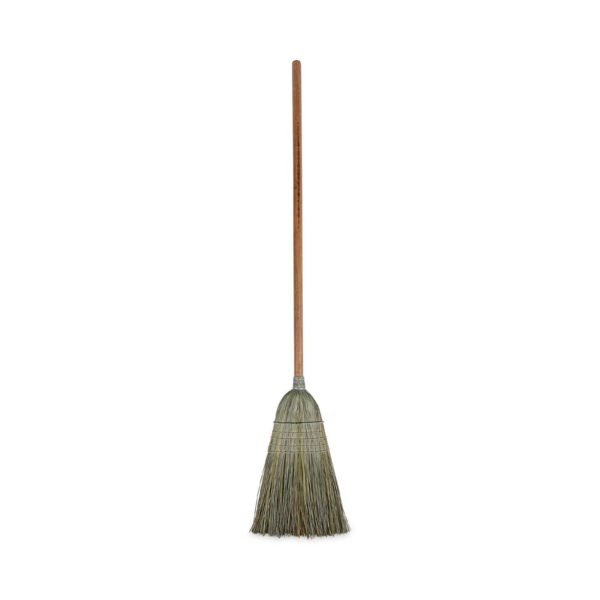 Boardwalk® Corn Fiber Bristle Broom, 42" Wood Handle, 12 Brooms (BWK932YCT)