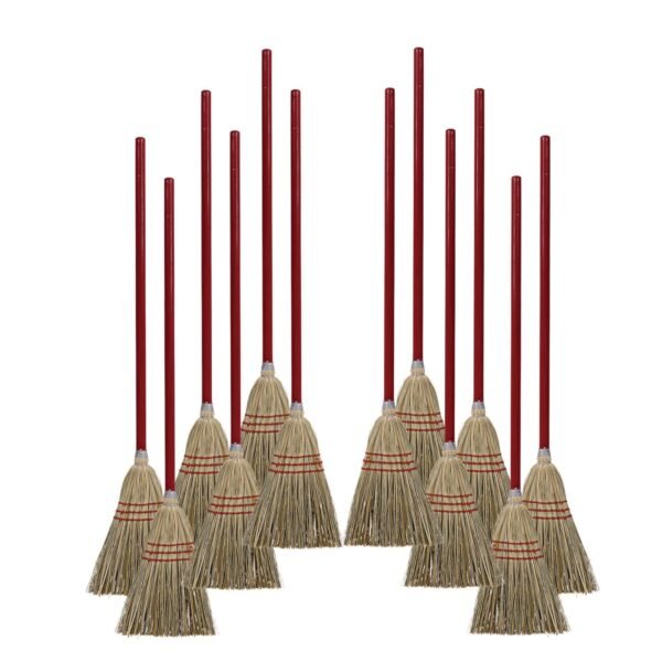 Boardwalk® Corn/Fiber Lobby Brooms, 48", Gray/Natural, 12/Carton (BWKBR10016)